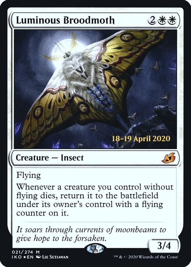 Image for Luminous Broodmoth (21) (Prerelease Cards) - Magic: The Gathering