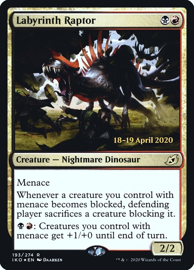 Image for Labyrinth Raptor (193) (Prerelease Cards) - Magic: The Gathering