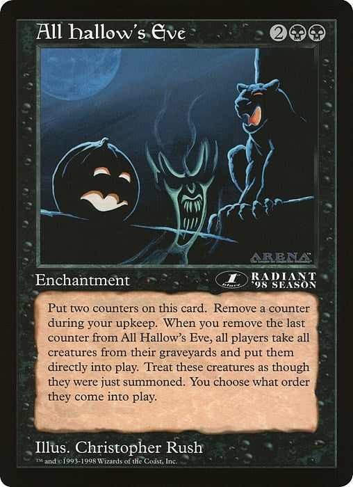 Image for All Hallow's Eve (1st Place) (Arena League) (Oversize Cards) - Magic: The Gathering