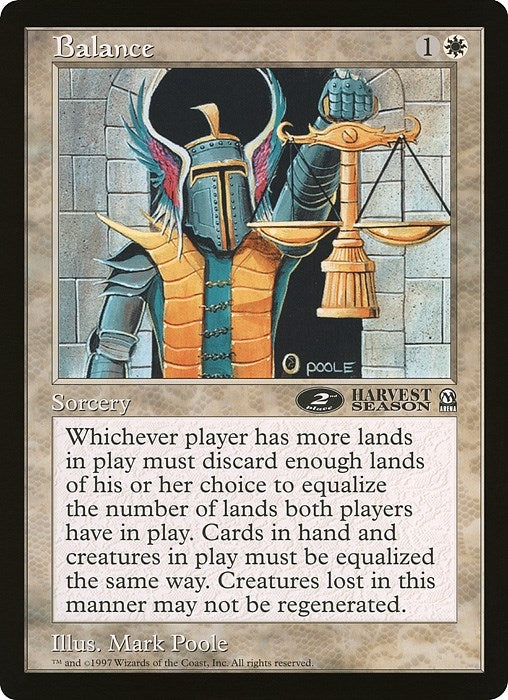 Image for Balance (2nd place) (Arena League) (Oversize Cards) - Magic: The Gathering