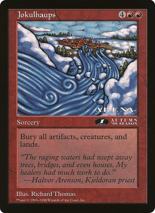 Image for Jokulhaups (1st Place) (Arena League) (Oversize Cards) - Magic: The Gathering