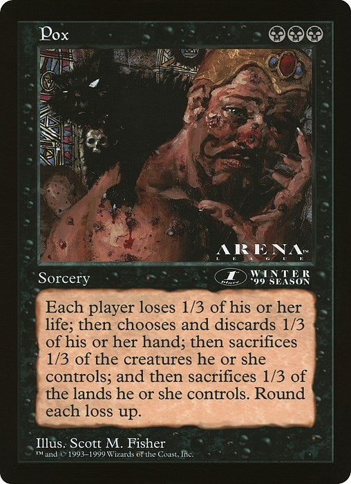 Image for Pox (1st Place) (Arena League) (Oversize Cards) - Magic: The Gathering