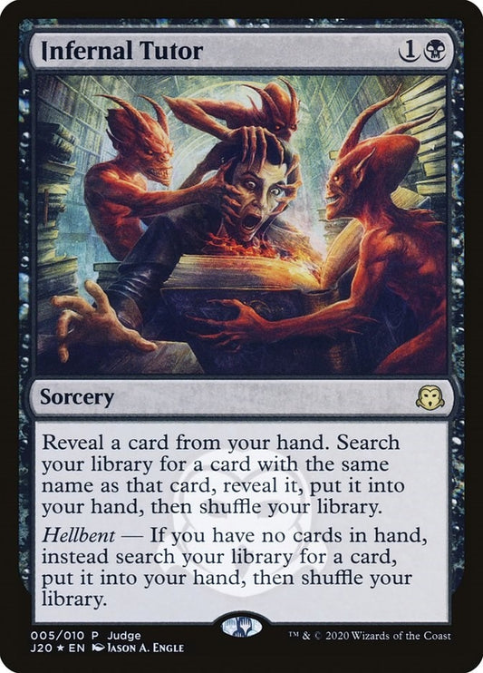 Image for Infernal Tutor (5) (Judge Promos) - Magic: The Gathering