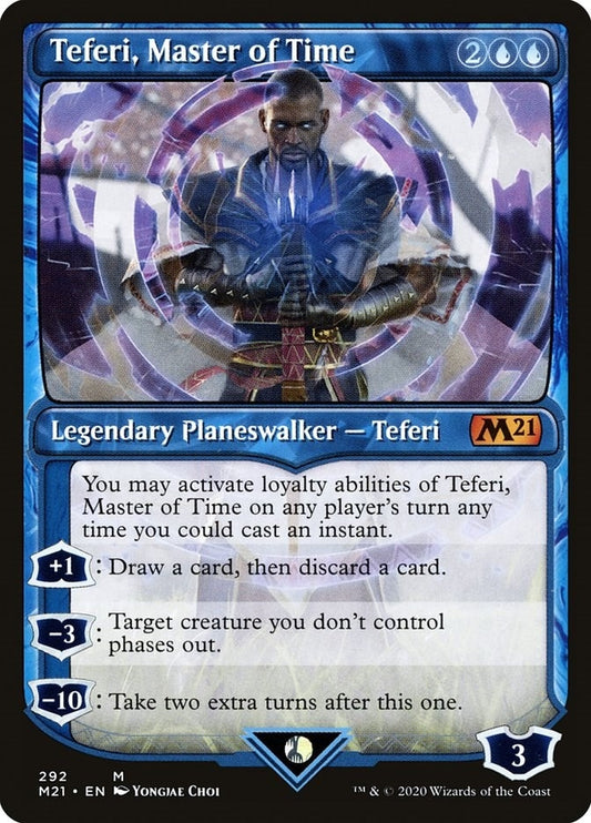 Image for Teferi, Master of Time (Showcase) (292) (292) (Core Set 2021) - Magic: The Gathering