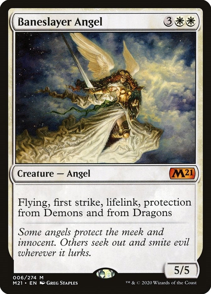 Image for Baneslayer Angel (6) (Core Set 2021) - Magic: The Gathering