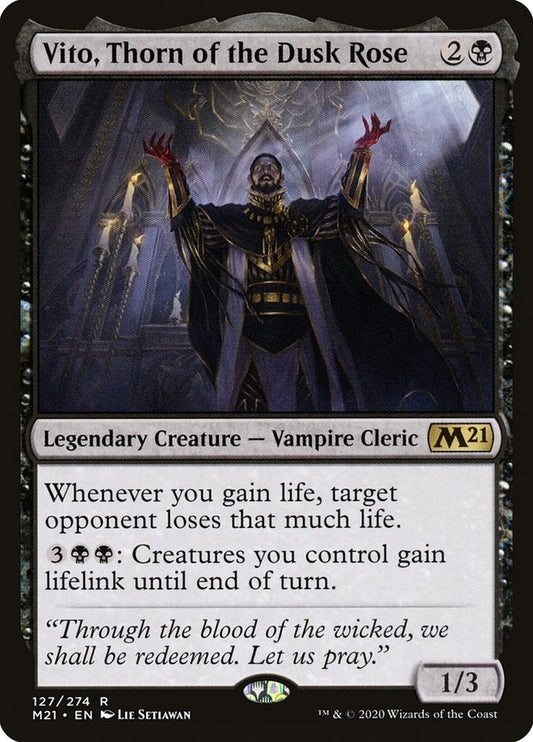 Image for Vito, Thorn of the Dusk Rose (127) (Core Set 2021) - Magic: The Gathering