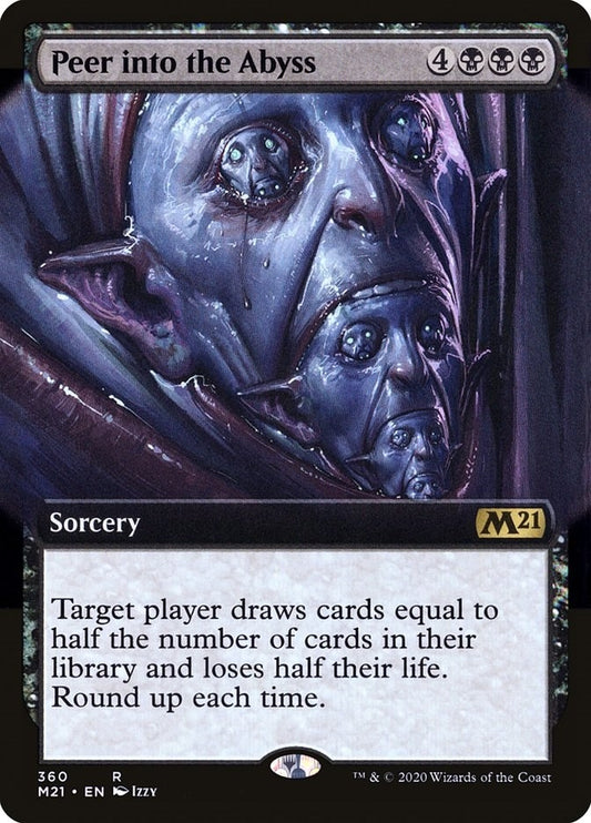 Image for Peer Into the Abyss (Extended Art) (360) (Core Set 2021) - Magic: The Gathering