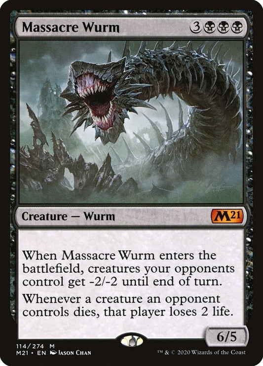 Image for Massacre Wurm (114) (Core Set 2021) - Magic: The Gathering