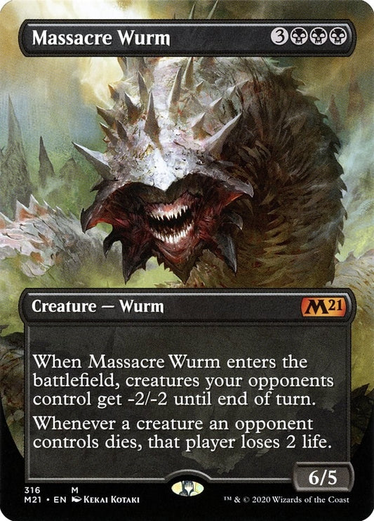 Image for Massacre Wurm (Alternate Art) (316) (Core Set 2021) - Magic: The Gathering