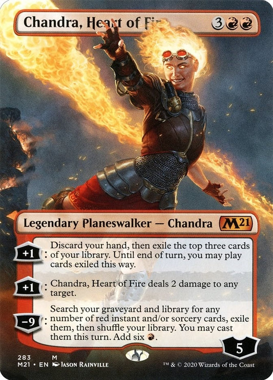 Image for Chandra, Heart of Fire (Borderless) (283) (Core Set 2021) - Magic: The Gathering