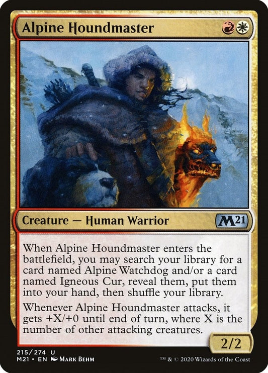 Image for Alpine Houndmaster (215) (Core Set 2021) - Magic: The Gathering