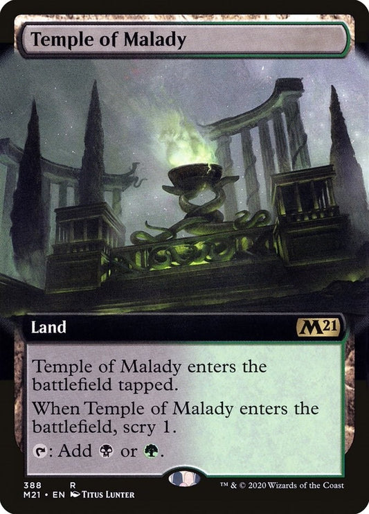 Image for Temple of Malady (Extended Art) (388) (Core Set 2021) - Magic: The Gathering