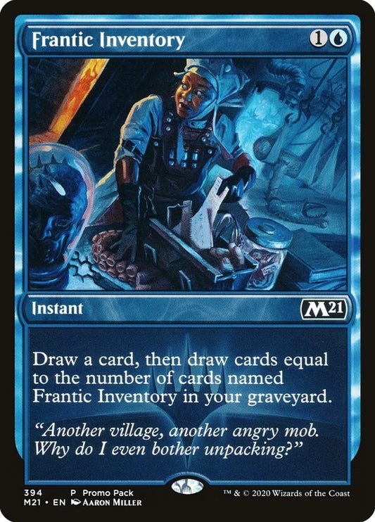 Image for Frantic Inventory (394) (Promo Pack: Core Set 2021) - Magic: The Gathering