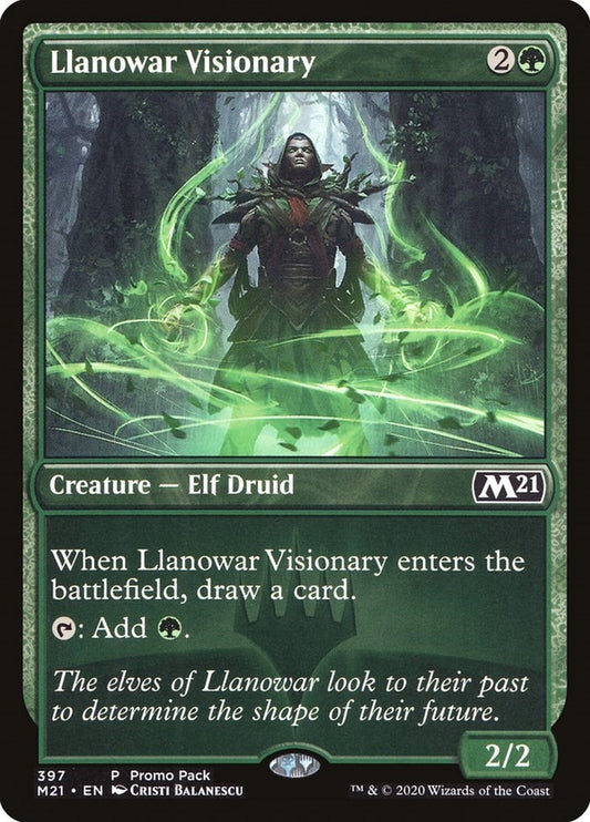 Image for Llanowar Visionary (397) (Promo Pack: Core Set 2021) - Magic: The Gathering