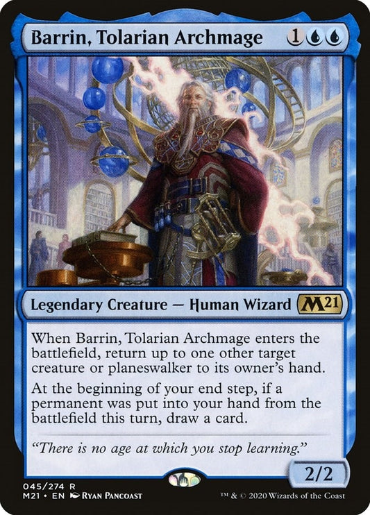 Image for Barrin, Tolarian Archmage (45) (Core Set 2021) - Magic: The Gathering