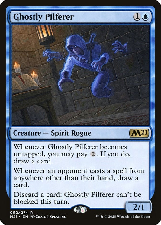 Image for Ghostly Pilferer (52) (Core Set 2021) - Magic: The Gathering