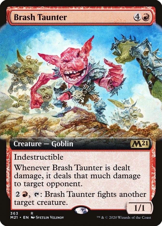 Image for Brash Taunter (Extended Art) (363) (Core Set 2021) - Magic: The Gathering