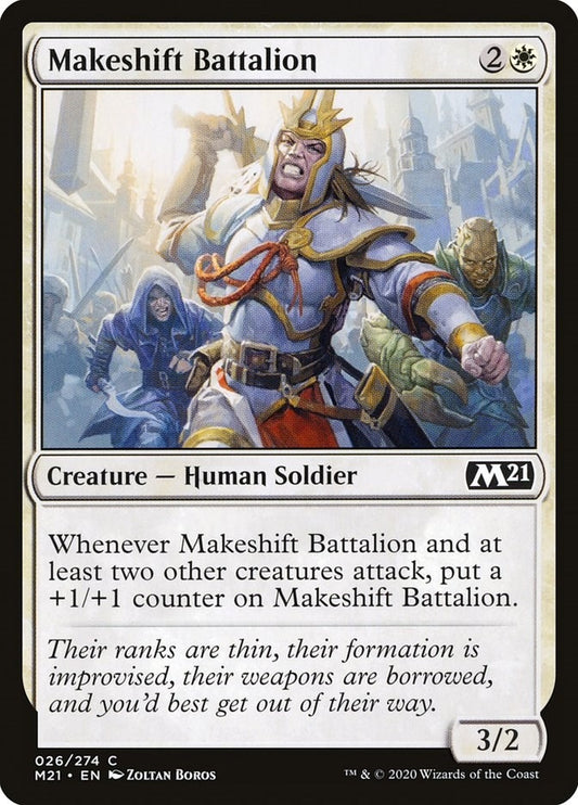 Image for Makeshift Battalion (26) (Core Set 2021) - Magic: The Gathering