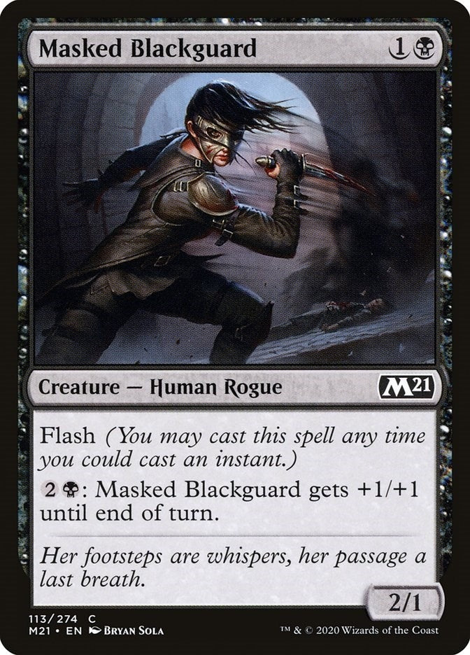 Image for Masked Blackguard (113) (Core Set 2021) - Magic: The Gathering