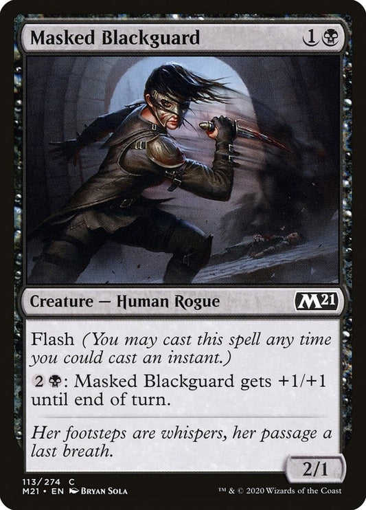 Image for Masked Blackguard (113) (Core Set 2021) - Magic: The Gathering