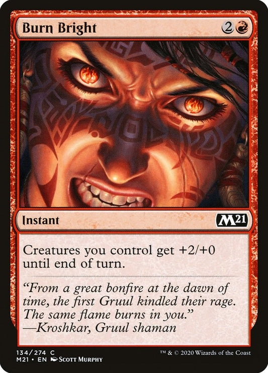 Image for Burn Bright (134) (Core Set 2021) - Magic: The Gathering