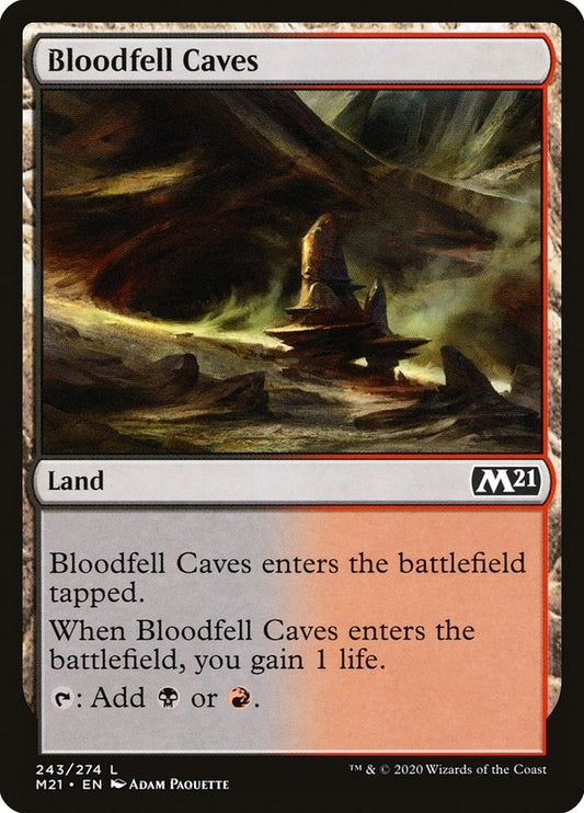 Image for Bloodfell Caves (243) (Core Set 2021) - Magic: The Gathering