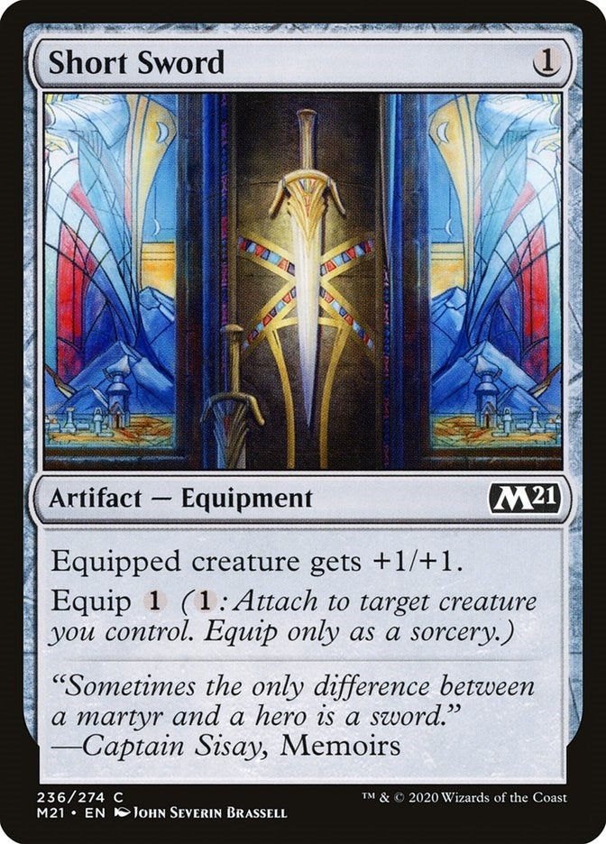 Image for Short Sword (236) (Core Set 2021) - Magic: The Gathering