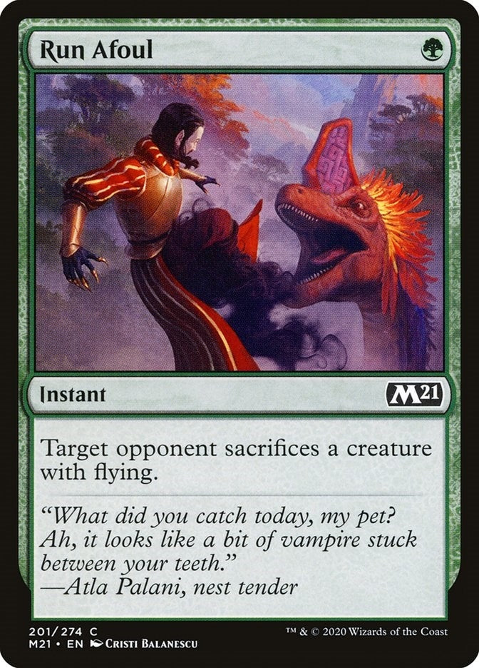 Image for Run Afoul (201) (Core Set 2021) - Magic: The Gathering