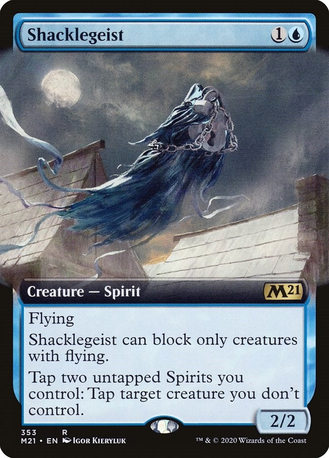 Image for Shacklegeist (Extended Art) (353) (Core Set 2021) - Magic: The Gathering