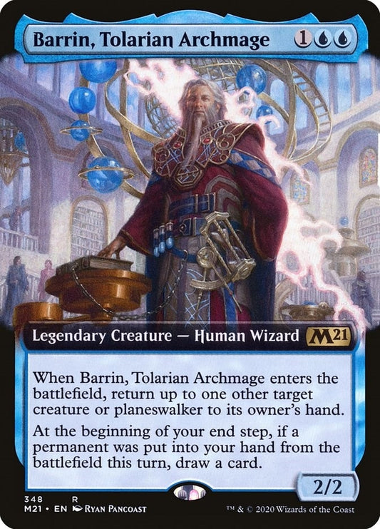 Image for Barrin, Tolarian Archmage (Extended Art) (348) (Core Set 2021) - Magic: The Gathering