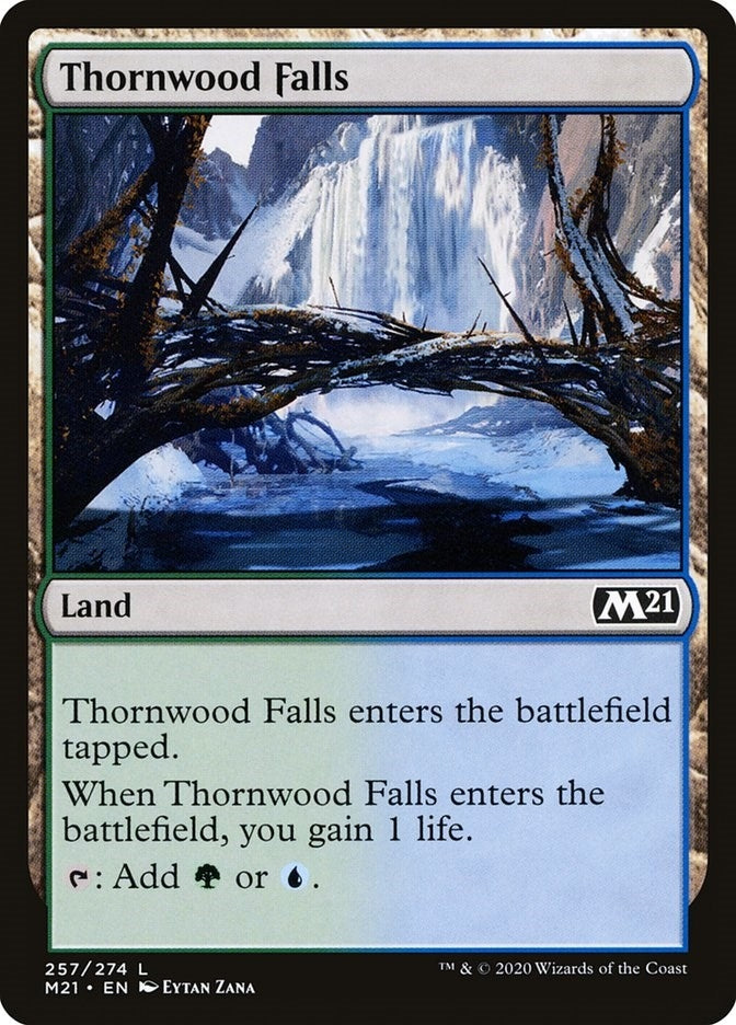Image for Thornwood Falls (257) (Core Set 2021) - Magic: The Gathering
