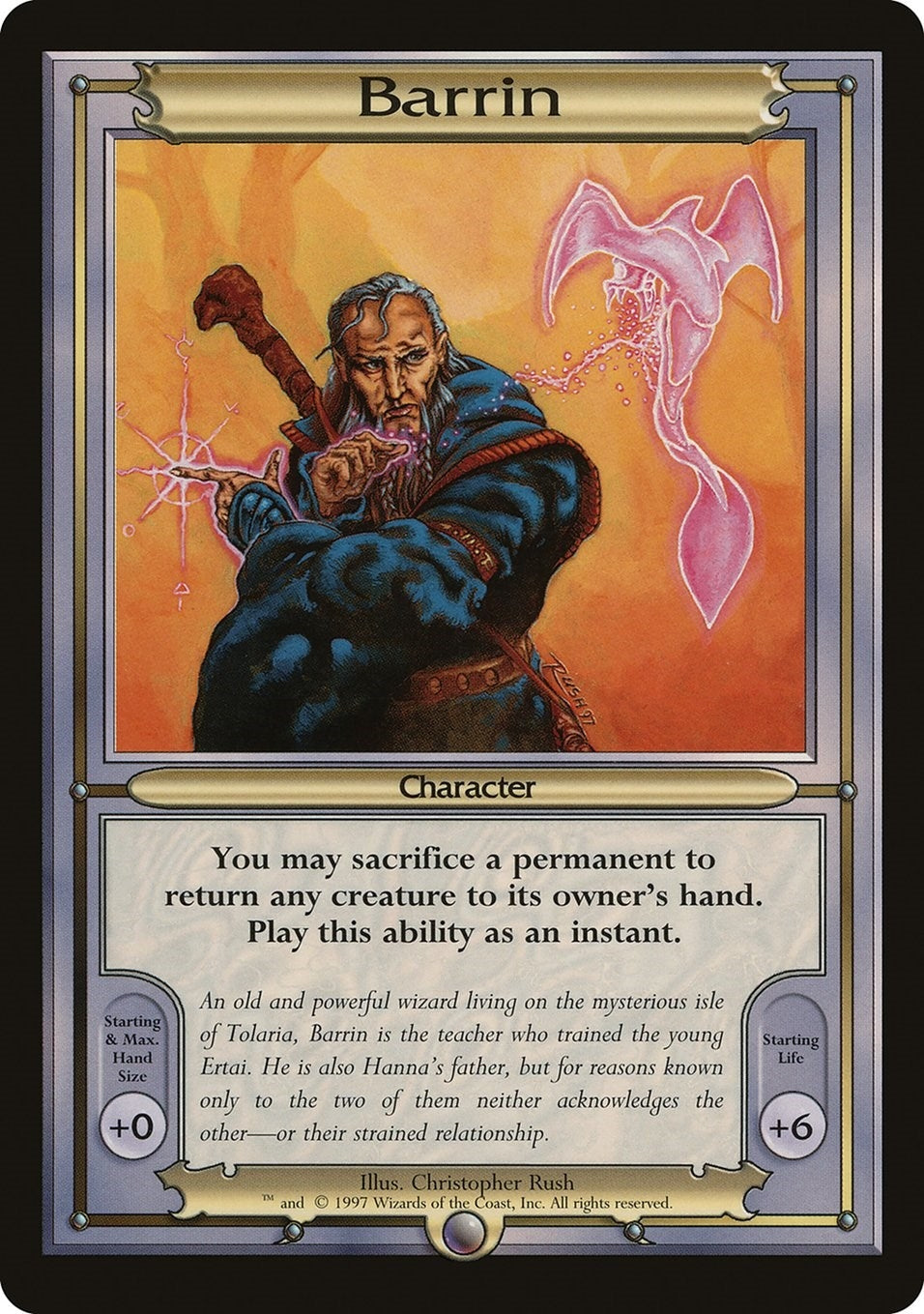 Image for Barrin (Oversize) (Vanguard) - Magic: The Gathering