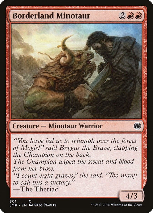 Image for Borderland Minotaur (301) (Jumpstart) - Magic: The Gathering