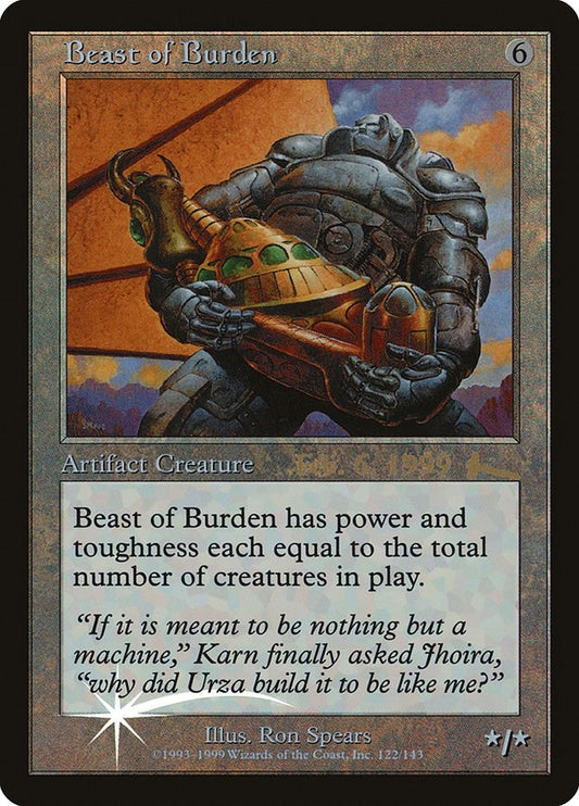 Image for Beast of Burden (5) (Prerelease Cards) - Magic: The Gathering