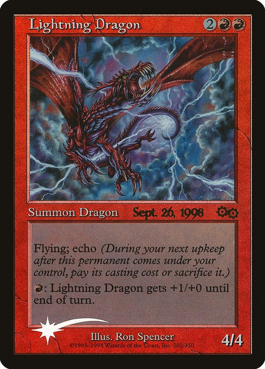 Image for Lightning Dragon (4) (Prerelease Cards) - Magic: The Gathering
