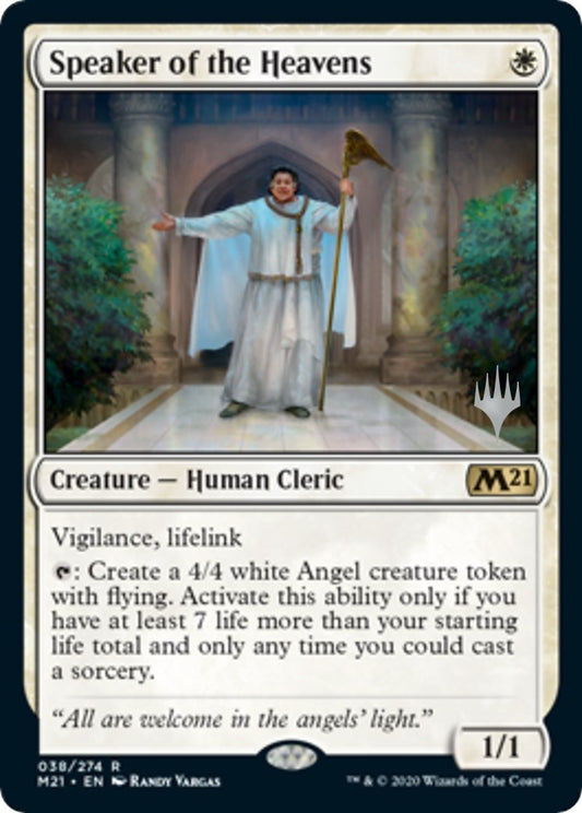 Image for Speaker of the Heavens (38) (Promo Pack: Core Set 2021) - Magic: The Gathering