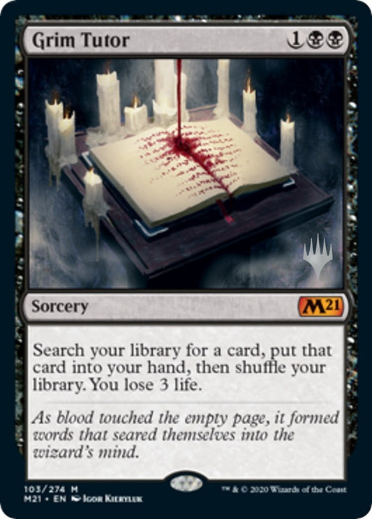 Image for Grim Tutor (103) (Promo Pack: Core Set 2021) - Magic: The Gathering