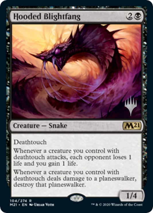Image for Hooded Blightfang (104) (Promo Pack: Core Set 2021) - Magic: The Gathering