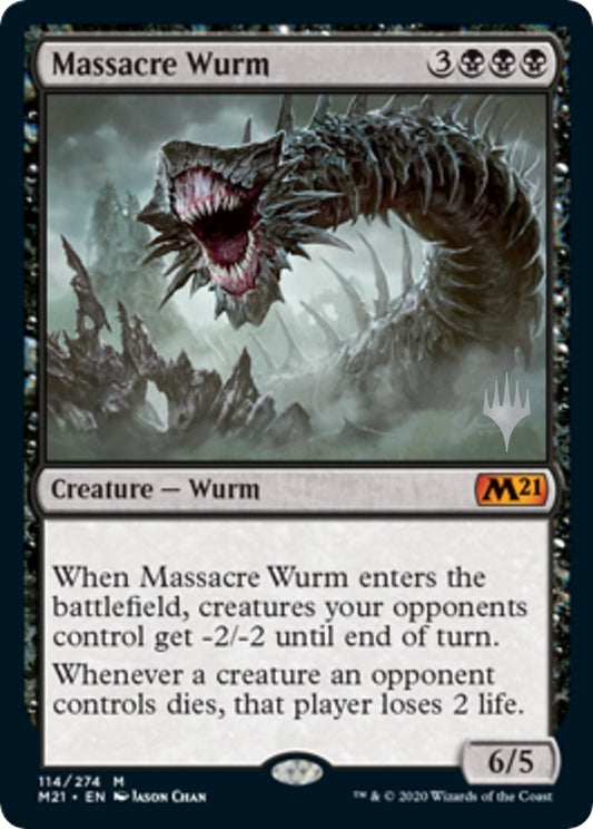 Image for Massacre Wurm (114) (Promo Pack: Core Set 2021) - Magic: The Gathering