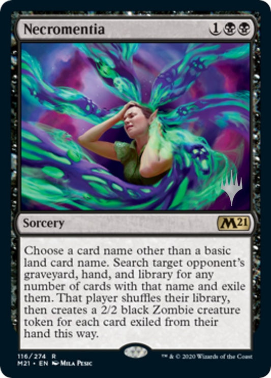 Image for Necromentia (116) (Promo Pack: Core Set 2021) - Magic: The Gathering