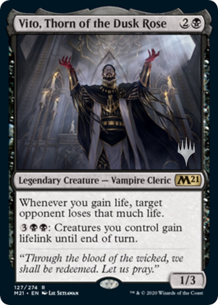 Image for Vito, Thorn of the Dusk Rose (127) (Promo Pack: Core Set 2021) - Magic: The Gathering