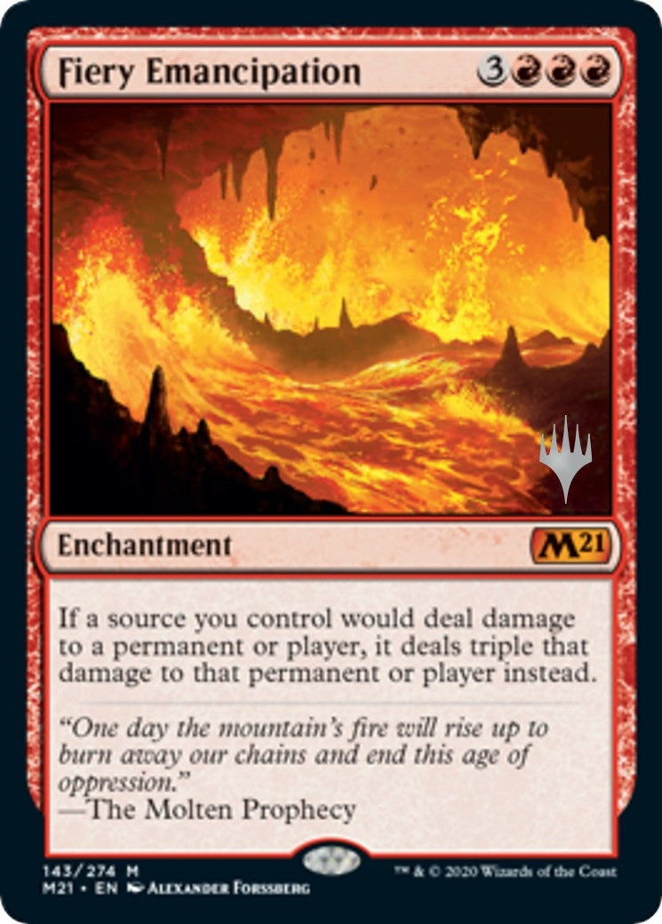 Image for Fiery Emancipation (143) (Promo Pack: Core Set 2021) - Magic: The Gathering