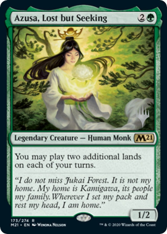 Image for Azusa, Lost but Seeking (173) (Promo Pack: Core Set 2021) - Magic: The Gathering