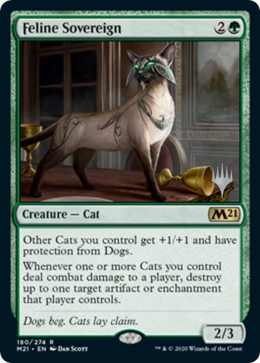 Image for Feline Sovereign (180) (Promo Pack: Core Set 2021) - Magic: The Gathering