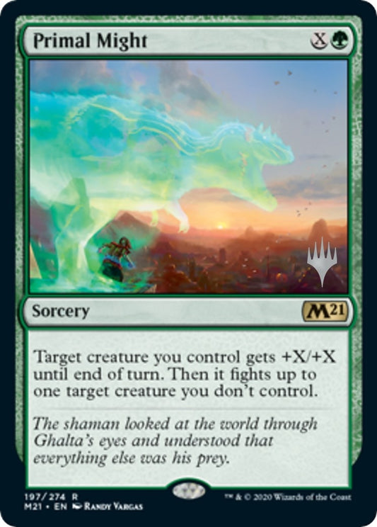 Image for Primal Might (197) (Promo Pack: Core Set 2021) - Magic: The Gathering