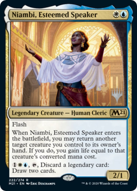 Image for Niambi, Esteemed Speaker (222) (Promo Pack: Core Set 2021) - Magic: The Gathering