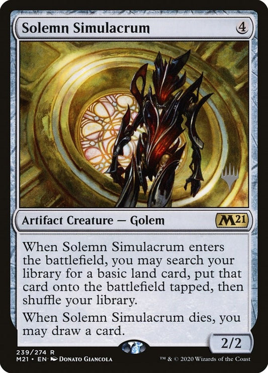 Image for Solemn Simulacrum (239) (Promo Pack: Core Set 2021) - Magic: The Gathering