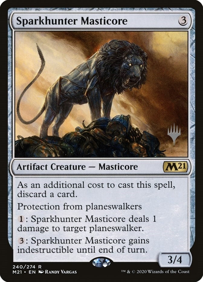 Image for Sparkhunter Masticore (240) (Promo Pack: Core Set 2021) - Magic: The Gathering