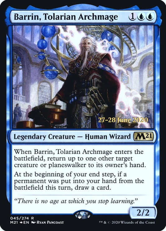 Image for Barrin, Tolarian Archmage (45) (Prerelease Cards) - Magic: The Gathering