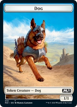 Image for Dog // Weird Double-Sided Token (19 // 13) (Core Set 2021) - Magic: The Gathering